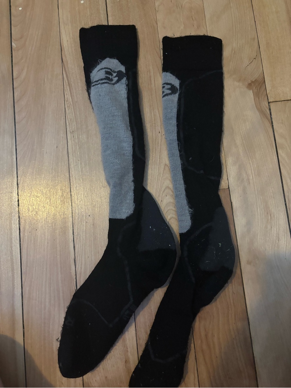 MLB Black and Gray Athletic Crew Socks